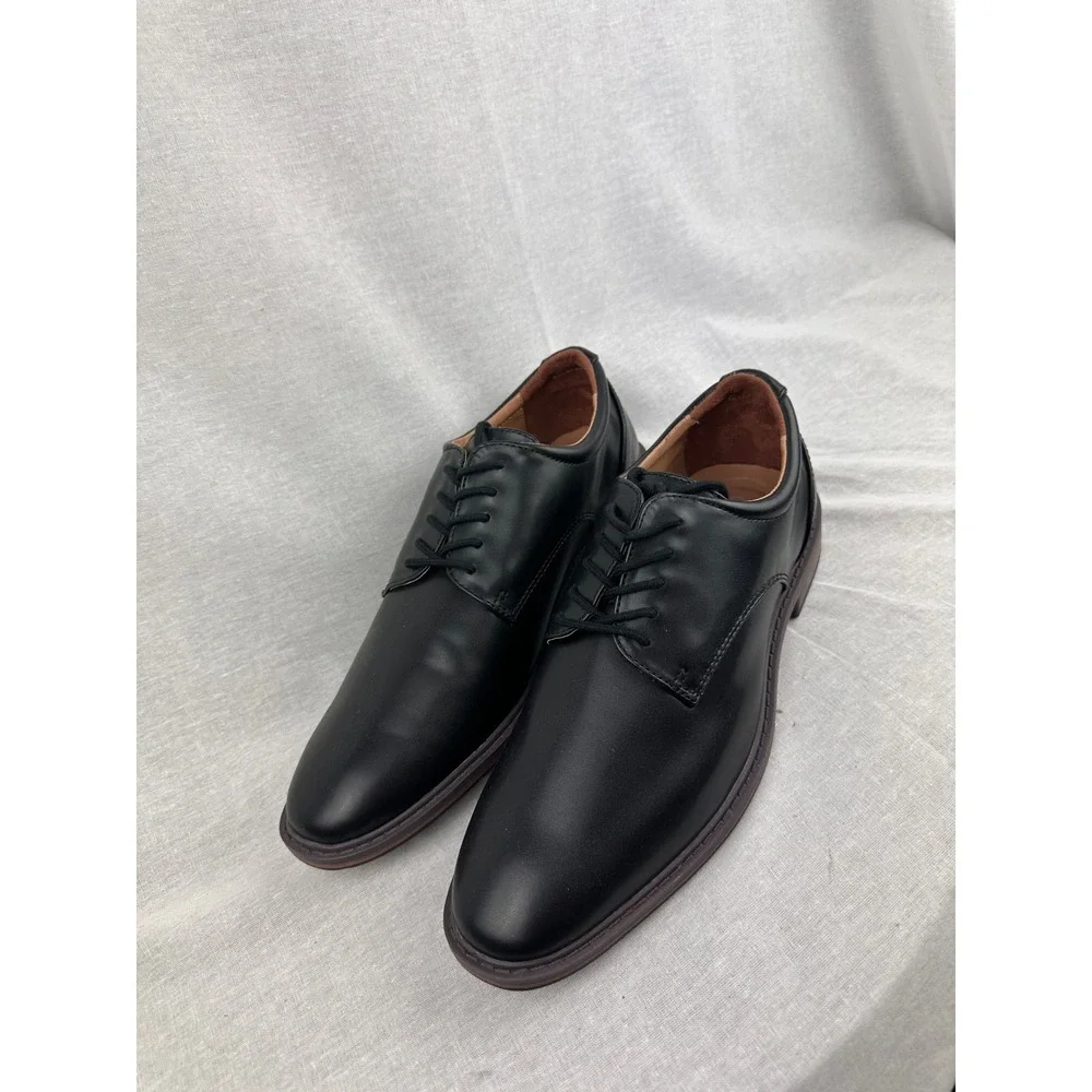 Goodfellow & Co Mens Black Derby‎ Dress Shoes Memory Foam Size 9.5